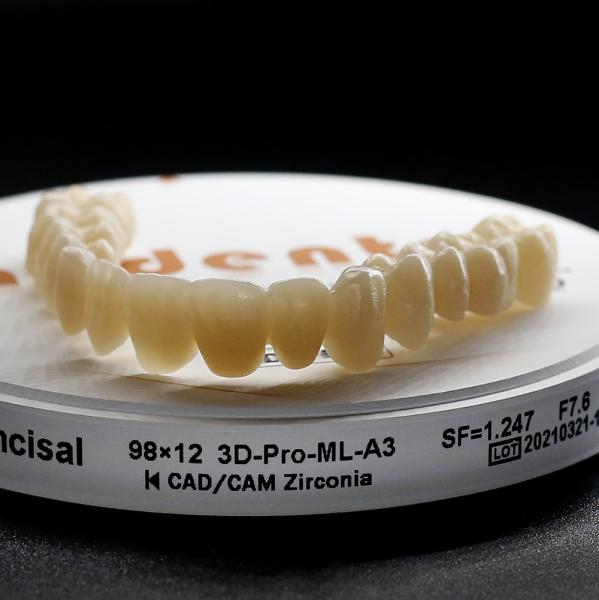 Smooth Surface Dental Zirconia Block 95mm The Ideal Choice for Dental Prosthetic