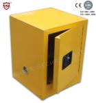 Yellow Powder Coated Flammable Chemical Storage Cabinets For Laboratory , Bench