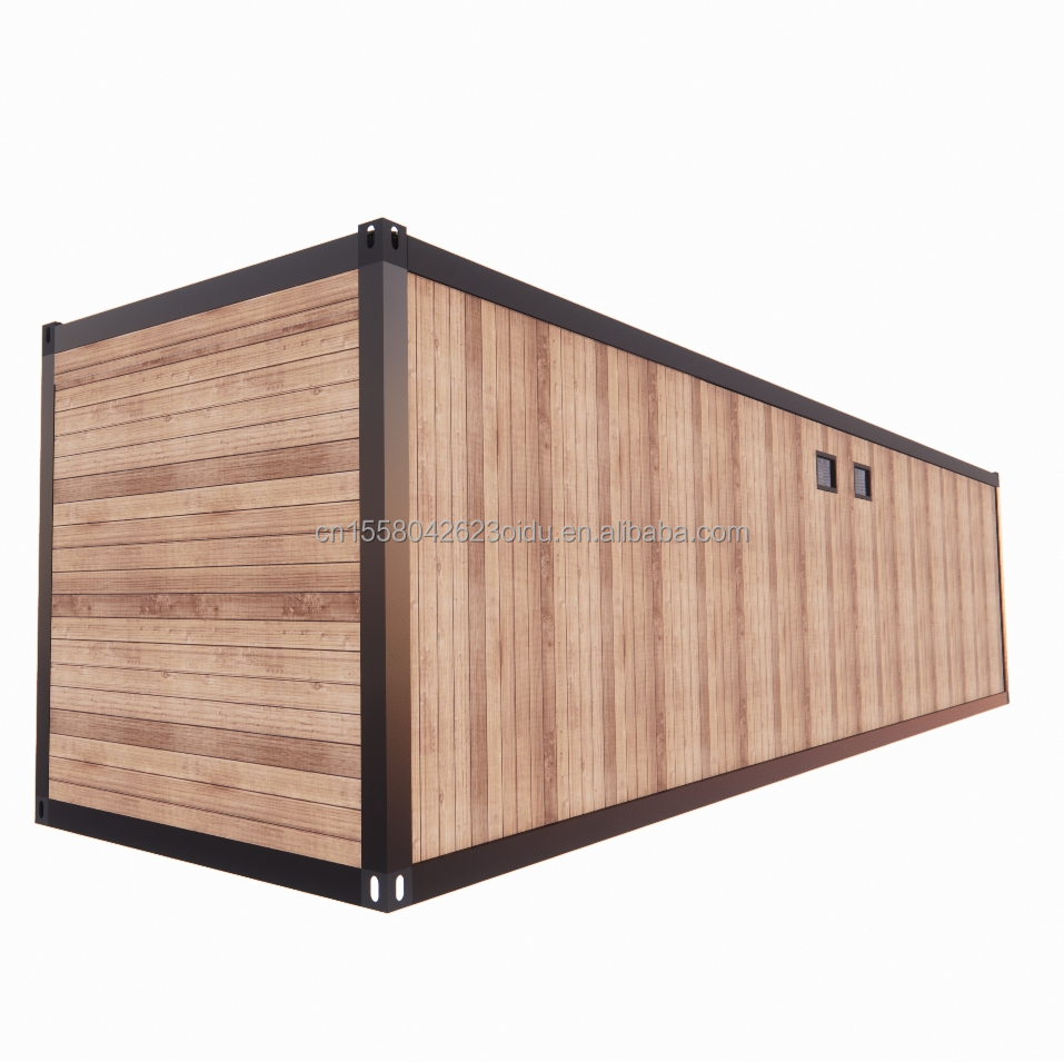 EU 40ft Prefabricated Living Room Container Room with Aluminum Alloy Windows and Galvanized Steel Square Tubes