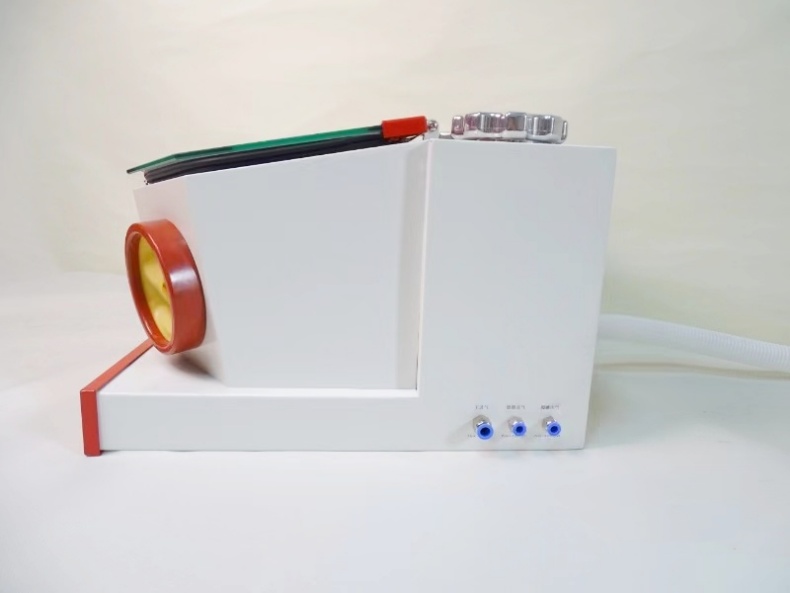 Large Window Twin Pen Dental Sandblaster With Drawer Powerful Dental Lab Equipment