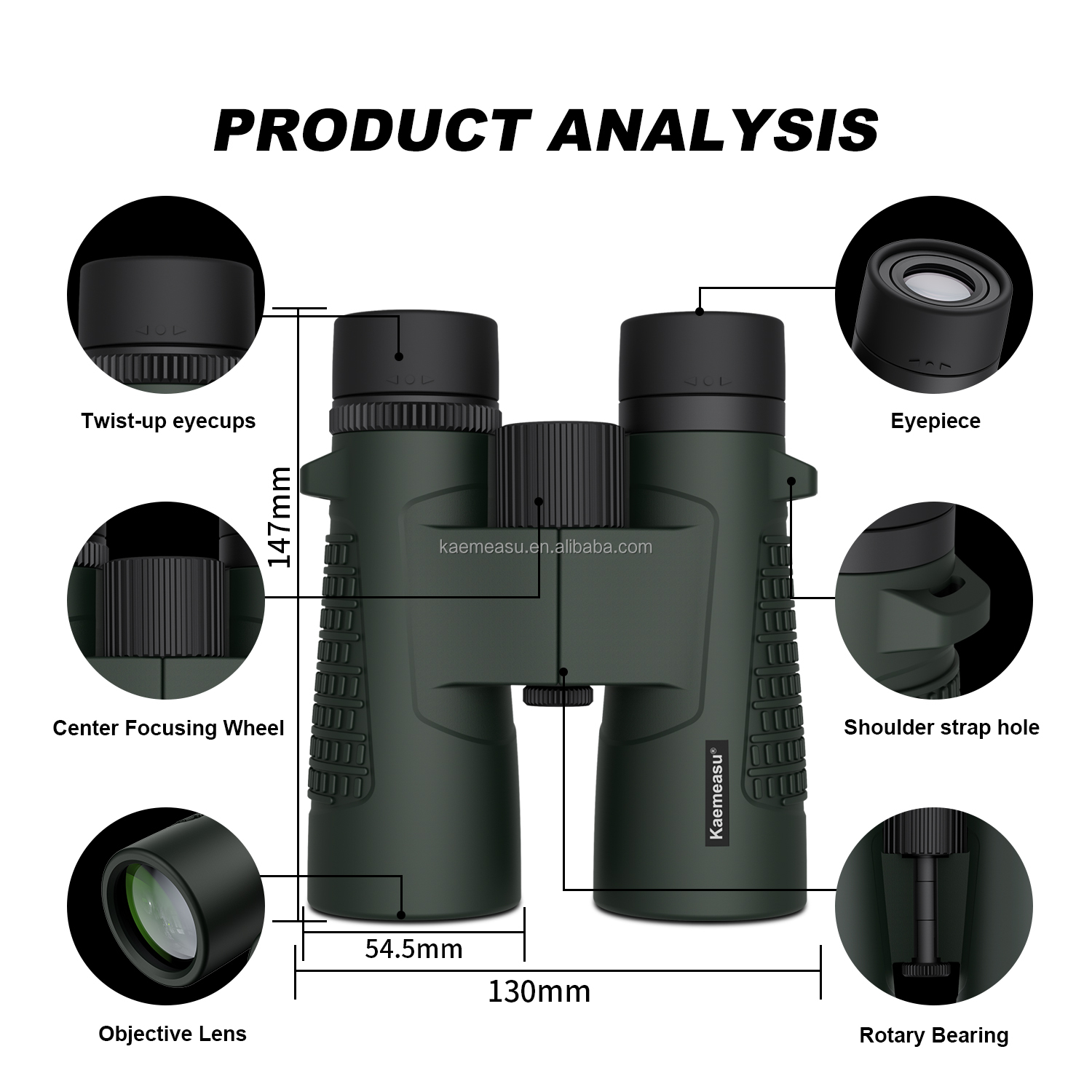 C 8X Compact 8X24 Binoculars Waterproof Lightweight for Camping Concerts Outdoor Sports Wildlife Viewing