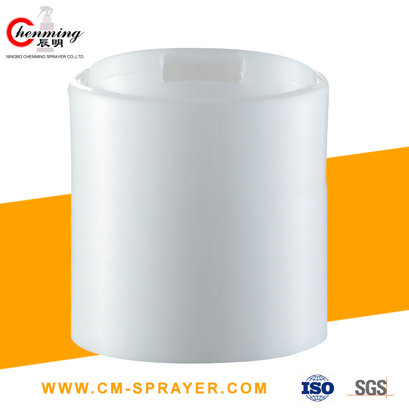 White Cosmetic Bottle Caps Lids Closures Liquid Soap 20/415 20/410 Disc Top Cap Dispensing