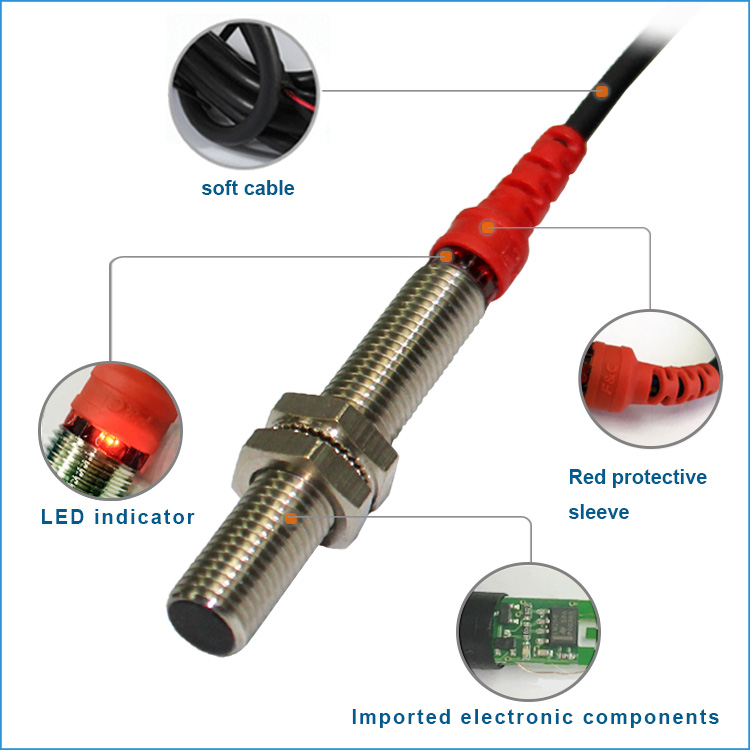  IP67 M8 Shielded NPN NO Proximity Sensor 1mm Senisng 3 wires Inductive Switch.jpg