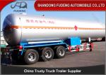 FUWA / BPW Tri - Axle LPG Tank Trailer Design Pressure 1.61MPa 50000 / 60000