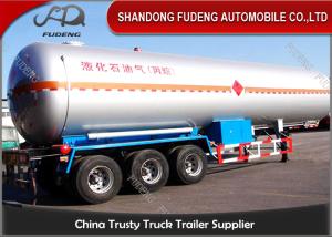 Quality FUWA / BPW Tri - Axle LPG Tank Trailer Design Pressure 1.61MPa 50000 / 60000 Liters wholesale