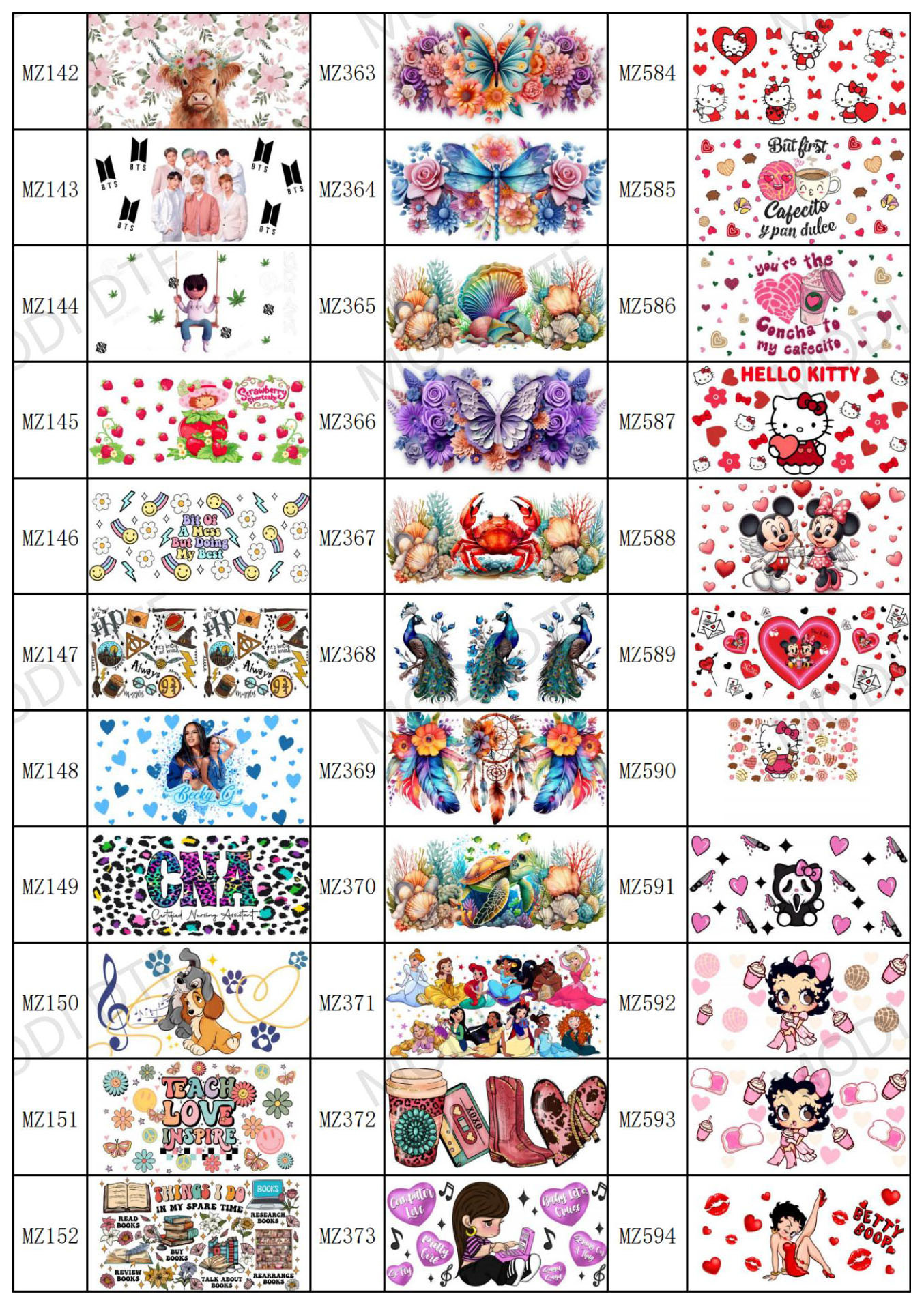 UV DTF Cup Wrap Transfers For Cups Wraps Custom Logo Libbey Glass Tumbler For Printing