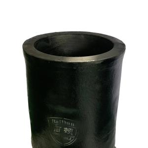Quality Round Induction Furnace Crucible Pot Acidic Basic Resistant Capacity 150kg wholesale