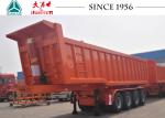 Square Shape 4 Axle Heavy Duty Tipper Trailer For Transport Mine / Sand / Gravel