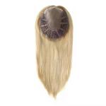 100% European Virgin Hair women Mono hair topper natural color double drawn full