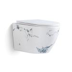 Bathroom Sanitary Ware Wall Hung Toilet Rectangular Luxury for Hotel