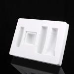 Customized disposable PP pet PVC PS flocking plastic black/white plastic blister