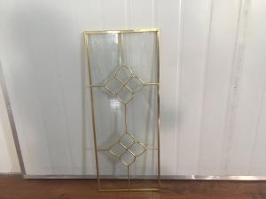 Quality Transparent Kitchen Cabinet Glass Metal Frame Beveled Edge Heat Resistant wholesale