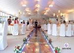 Romantic Clear Span Wedding Event Marquee Tent With Sidewall Curtain