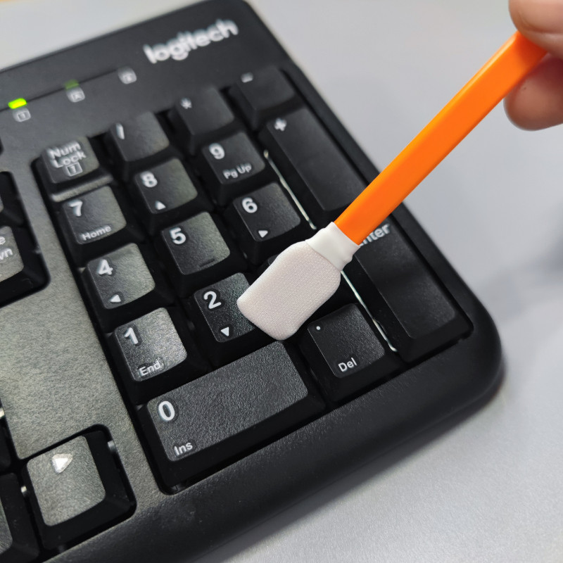 Double Layer Rectangle Head Laser Sealed Printer Head Cleaning Class 100 Knitted Polyester Tip Cleanroom Swabs
