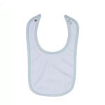 Blank Polyester Cotton Sublimation Baby Bib For Sublimation Heat Transfer