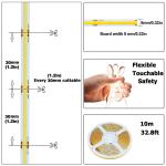 Hotel DC12V24V 8mm10mm 480Leds 3000K4000K6500K High Brightness Flexible COB Led