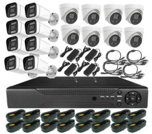 Quality SATA 3.6mm Lens Infrared 16chs AHD Dvr Kits 2.0 Megapixe Full Color FCC wholesale