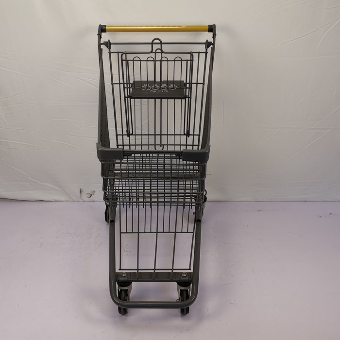 American Gray 60L Small Shopping Trolley Zinc Powder Coating Lightweight