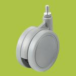 China supplier double wheel casters thread stem furniture caster