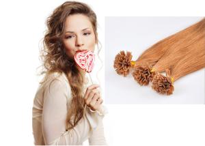 Quality 1 Gram Pre Bonded Hair Extensions , Straight Pre Bonded Keratin Hair Extensions wholesale