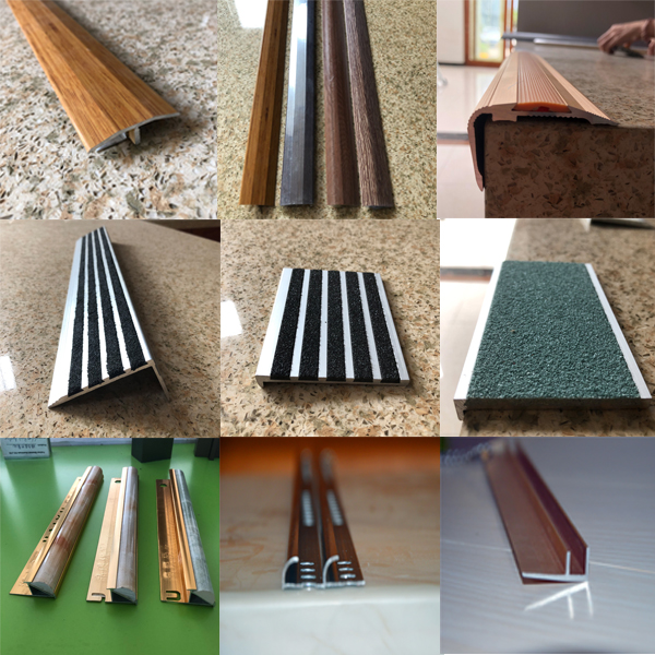 Stair Nosing Aluminum Tile Trim Non Slip Brass For Stair Edge Protection