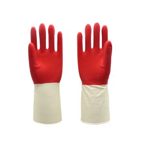 Quality Household Rubber Dishwashing Gloves Chemical Resistant Safe Anti Skid wholesale