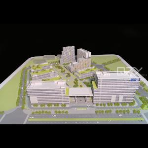 Quality HUAYI 1/300 Architect Model Makers Landscape Industrial Park wholesale
