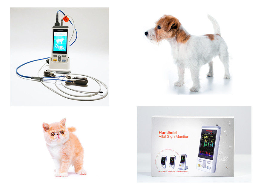 CE ISO 320X480 Veterinary Medical Equipment Veterinary Multiparameter Monitor