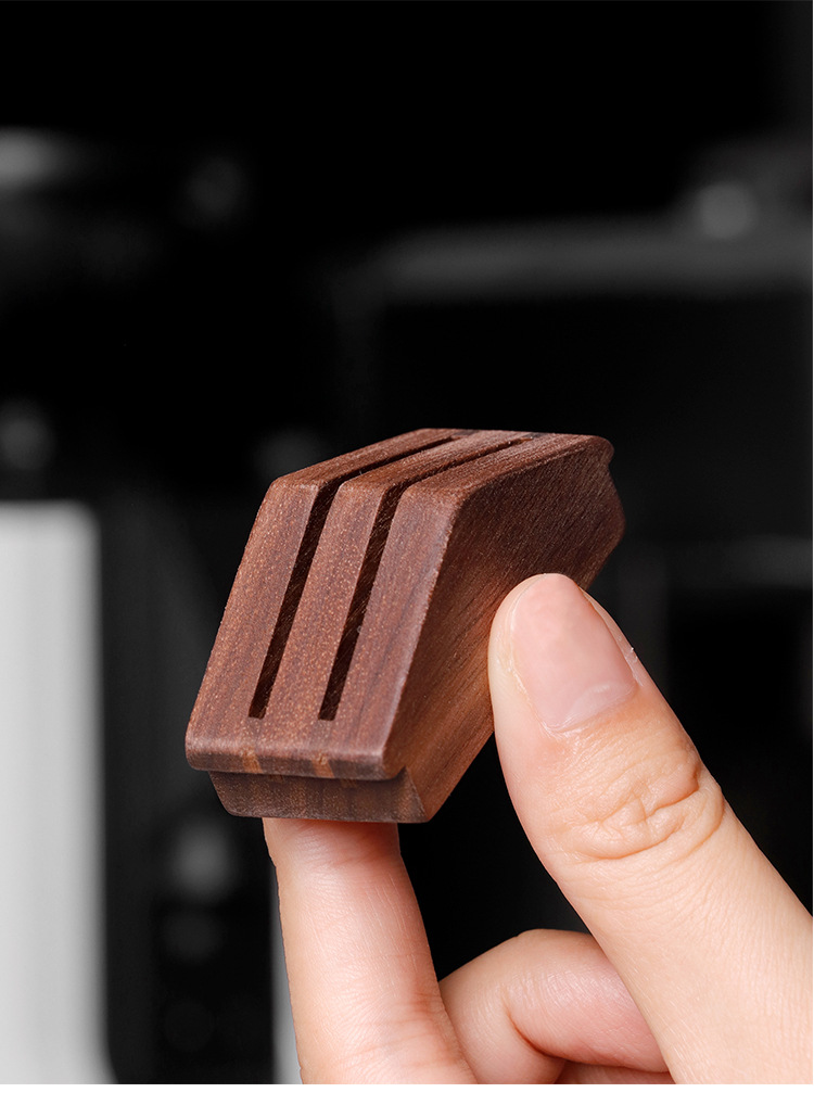 Stainless Coffee Tea Tools 58mm Walnut Steel Silicone Espresso Filter Holder for Home