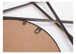 Modern Small Black Gold Starburst Metal Wall Art Mirror