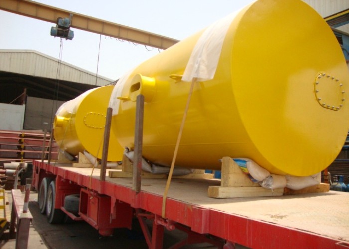 Marine Offshore Steel Mooring Buoy 1200mm With Quick Release Buoy Hooks