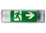Plastic Cover Battery Operated Led Emergency Lights With Running Man Sticker
