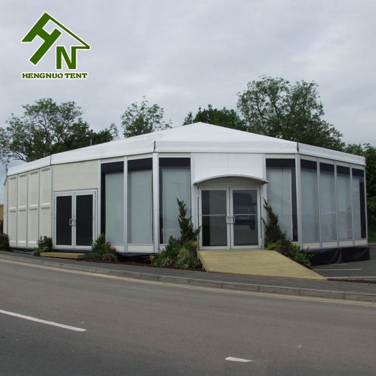 Multi Sided Outdoor Hexagon Shaped Tent Heavy Duty Aluminum Structure
