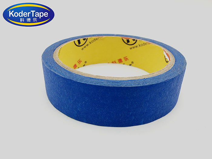 Waterproof Single Sided Car Painting 70 Micron Colored Crepe Paper Masking Tape