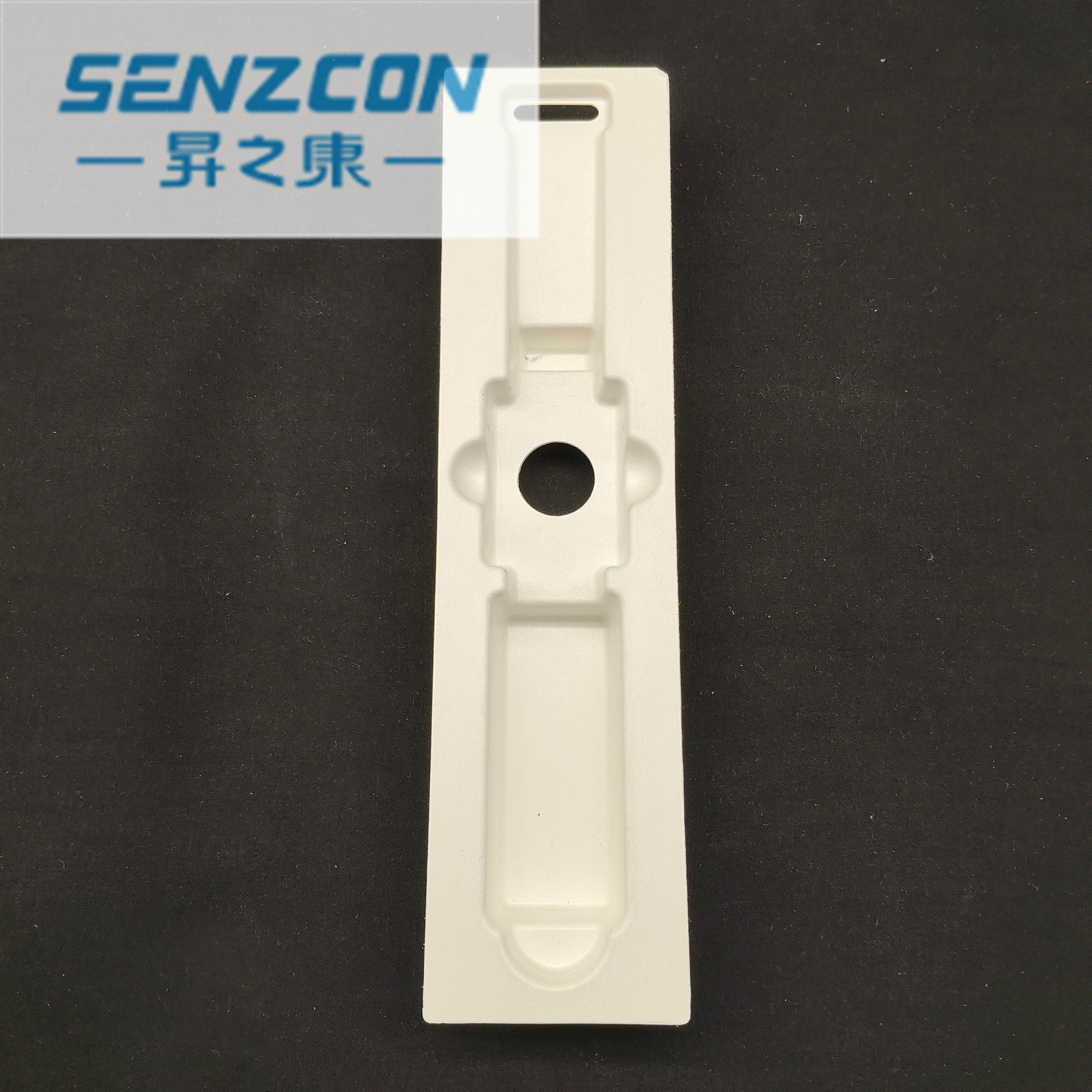 The pulp molding factory directly supplies the packaging for electronic watches. It has an embedded base that prevents falling and provides shock
