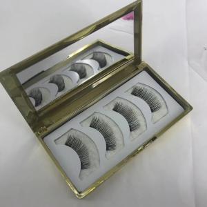 Quality Handmade Long Thick 3D Magnetic Fake Lashes Full Eye Glue - Free Design wholesale
