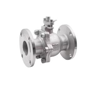 Quality 304/316 Stainless Steel Full Port Floating 2PC Flange Ball Valve for Manual Operation wholesale