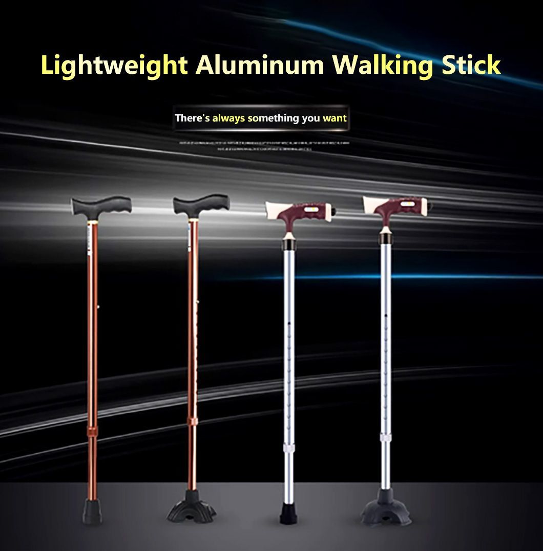 Easy to Fold Aluminum Foldable Walking Cane Stick with Anti-Slip Foot Pad