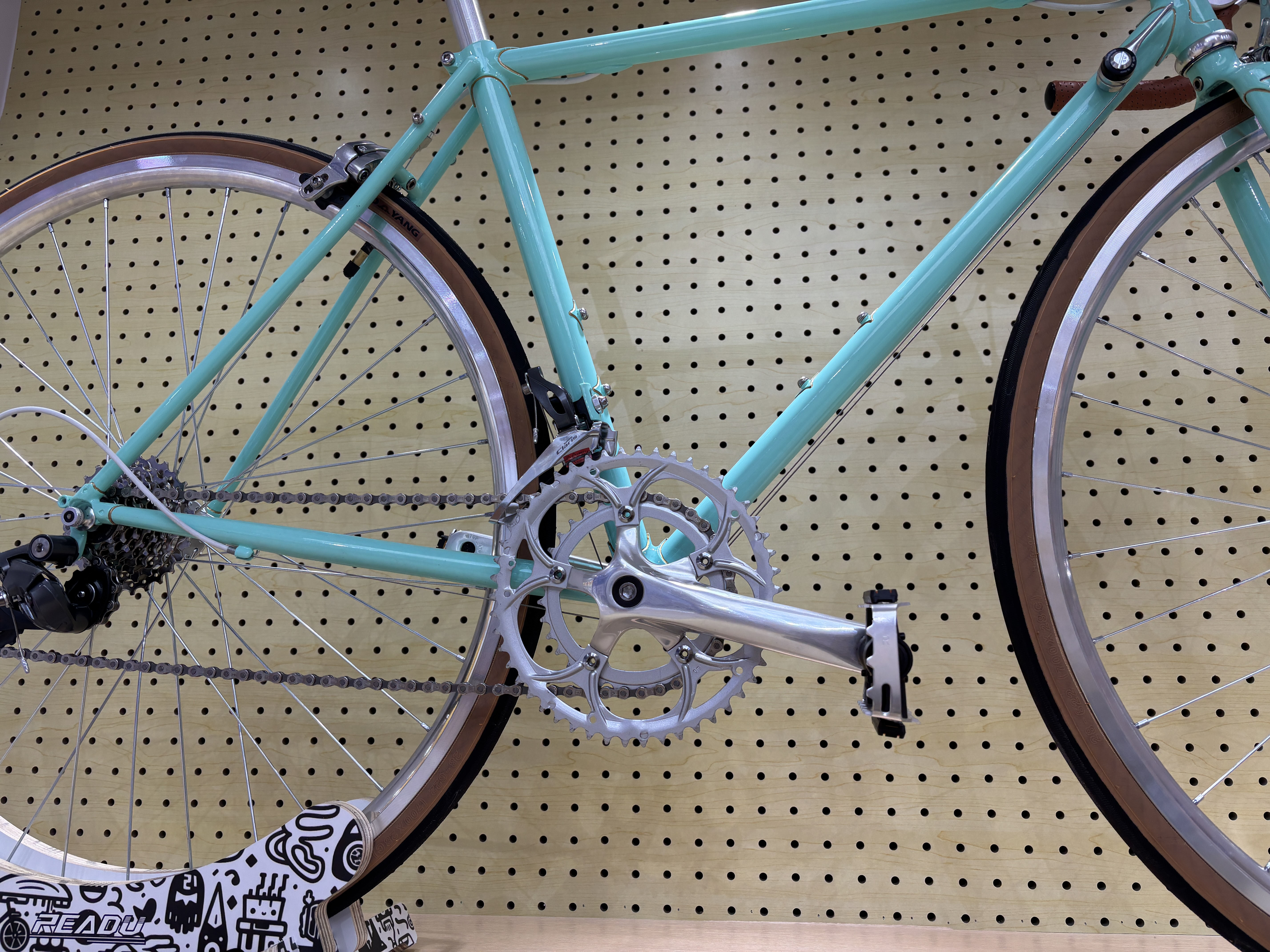 NO Foldable Road Bicycle 700C Carbon Steel Fork Hard Frame Non Rear Damper