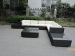 Patio Outdoor Rattan Sofa , UV Resistant Contemporary Corner Sofa