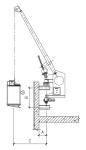 Parapet Wall Mounted Glass Cleaning Machine Aluminium Cradle For Building