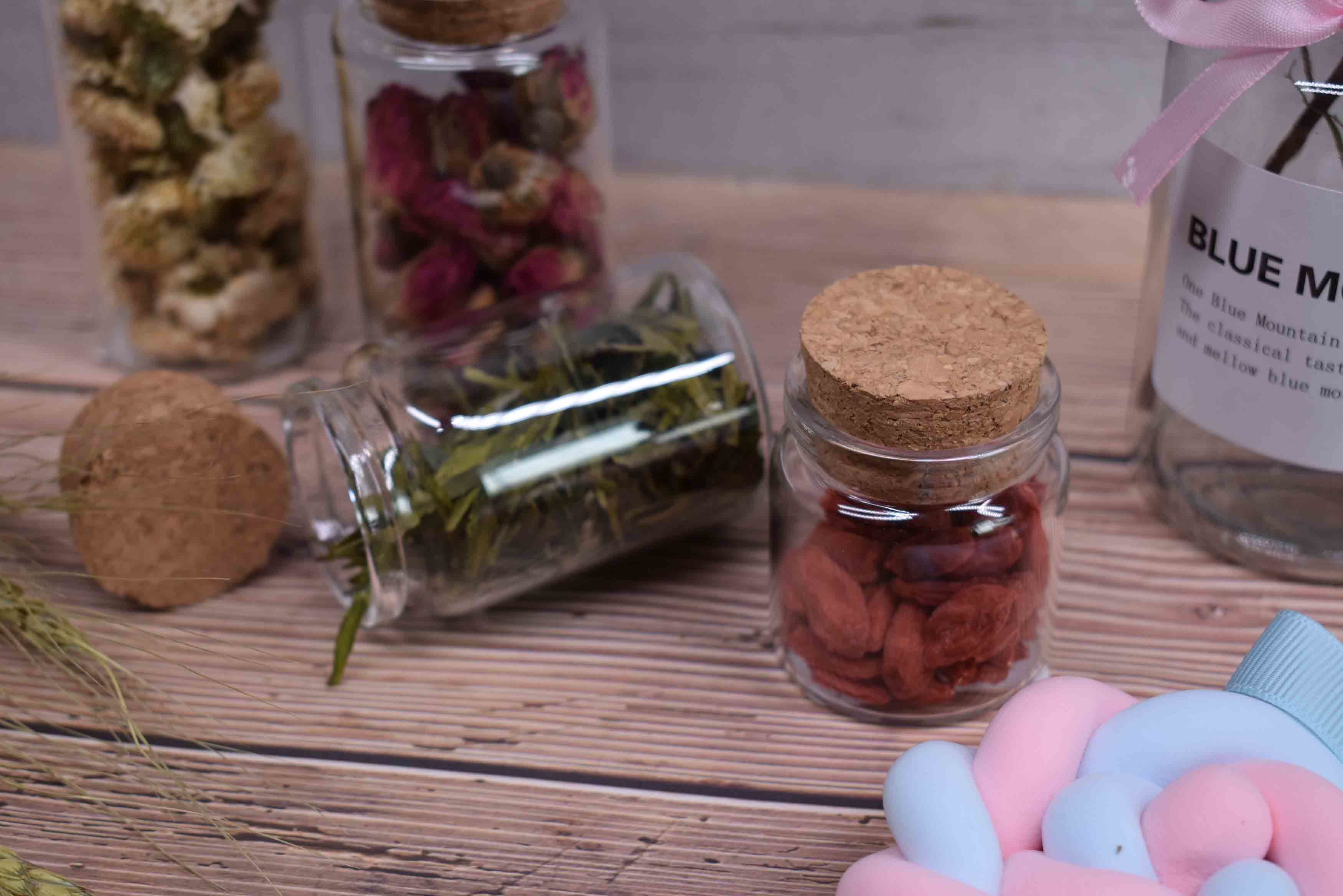 OEM Decoration Natural Cork Lids Pliability Mason Jar Cork Top Drysaltery