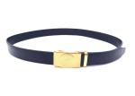 3.5cm Width Mens Automatic Buckle Belt / Ratchet Dress Belt Black Color With