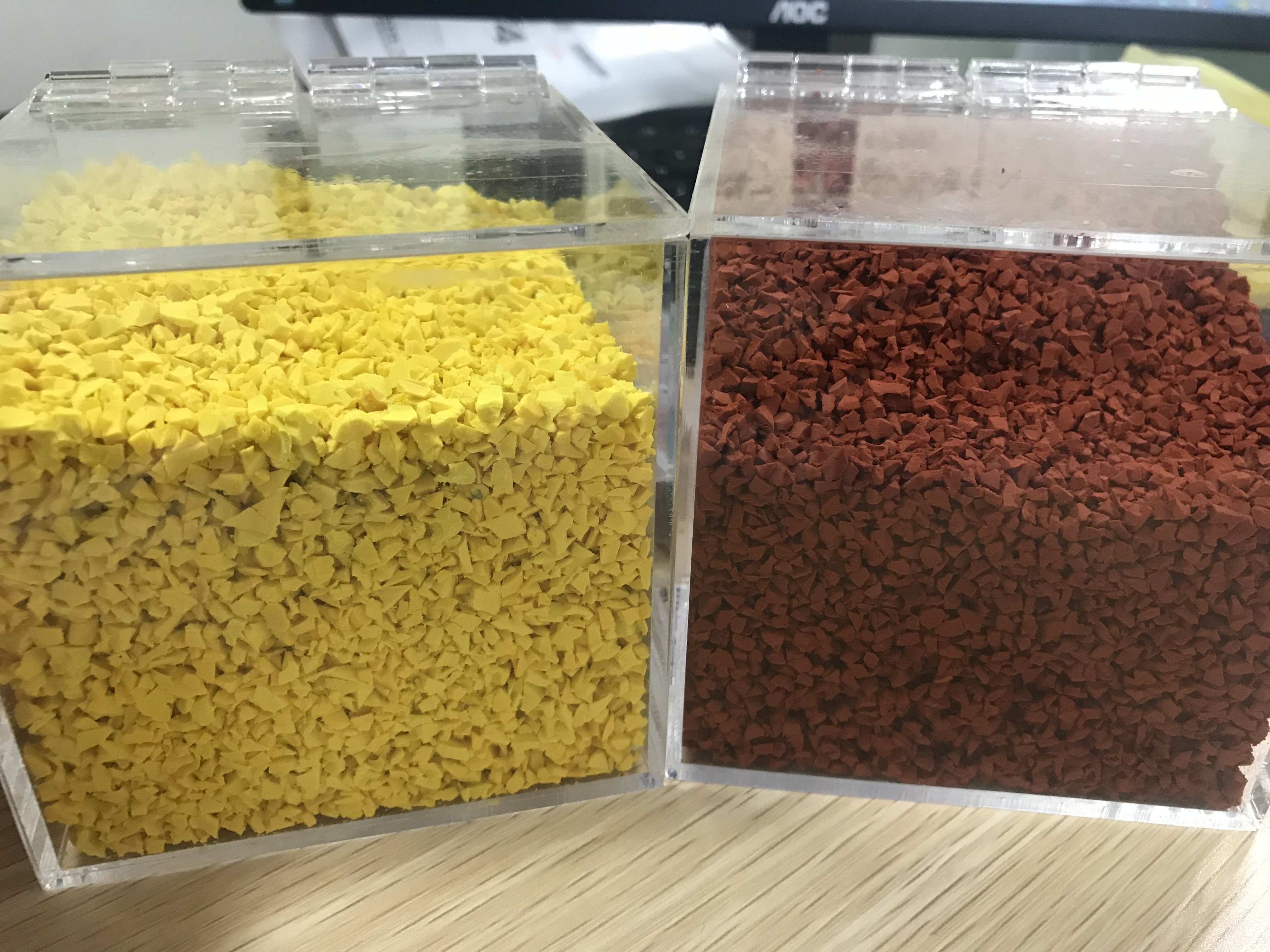 Odorless 60A Hardness SGS Certified Rubber Granules Flooring