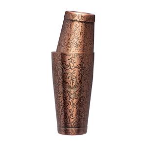 Quality Unbreakable Stainless Steel Cocktail Shaker Baroque Style Boston Shaker wholesale