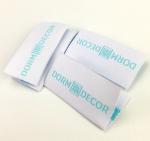 Etiquette Textile Woven Personalised Fabric Labels End Folded Clothing Labels