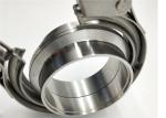 Polished 3 Inch 19mm Titanium V Band Clamp