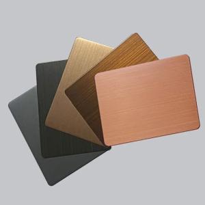 Quality 304 316 Color Coated Stainless Steel Square Plate Pvd 201 Stainless Steel Sheet 4X8Ft 304L AFP Coating wholesale