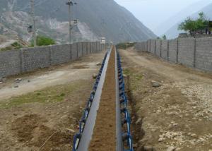 Quality Carbon Steel 131t/h Inclined Belt Conveyor Troughing Idler wholesale