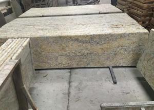 Quality Golden Solid Granite Countertops , Kitchen / Bathroom Granite Countertop Slabs wholesale
